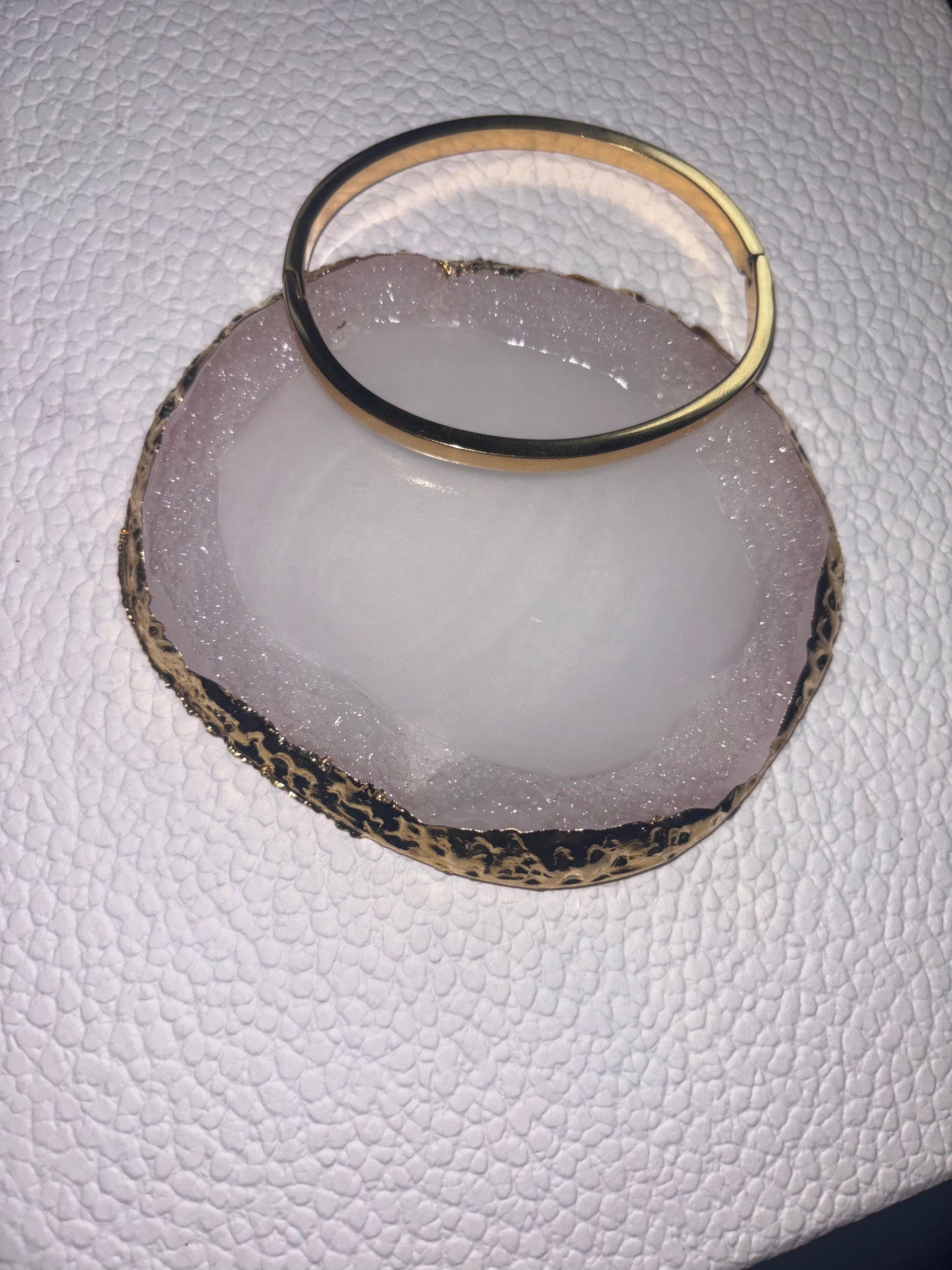 Luna Solid Gold Bangle