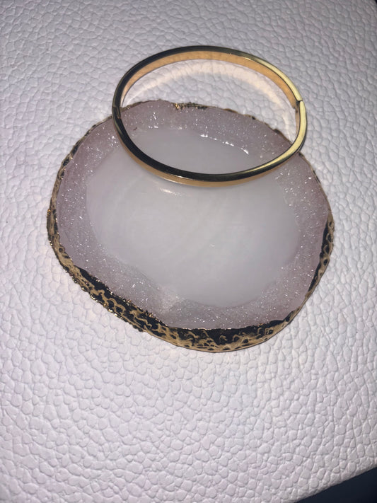 Luna Solid Gold Bangle