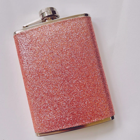 Pink Glitter Flask