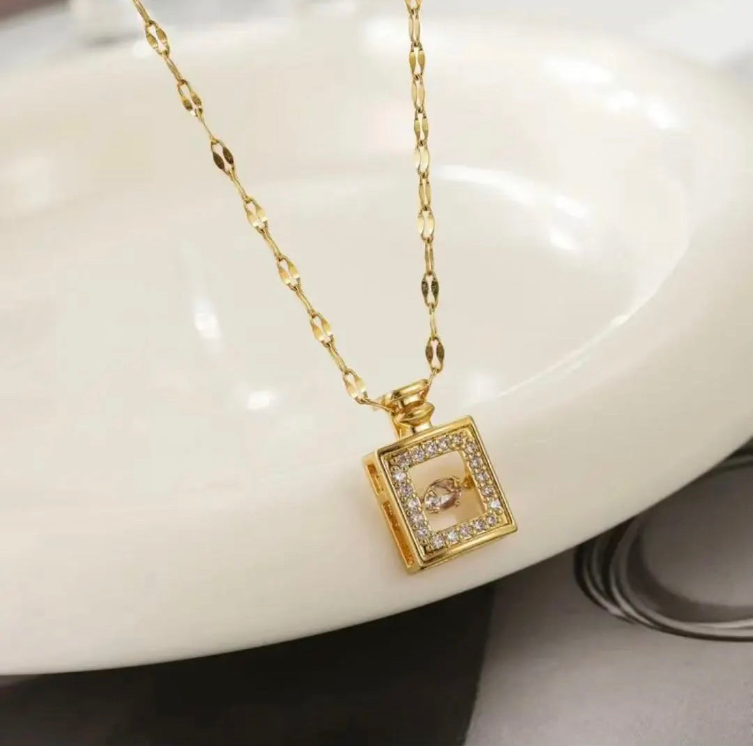Perfume Pendant Necklace